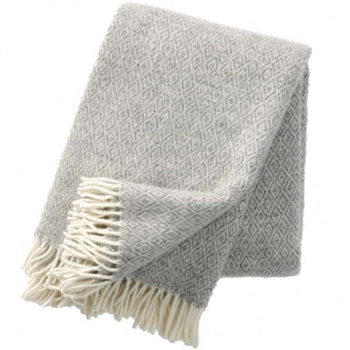 Stella Light Grey Lambswool Throw - Northlight Homestore