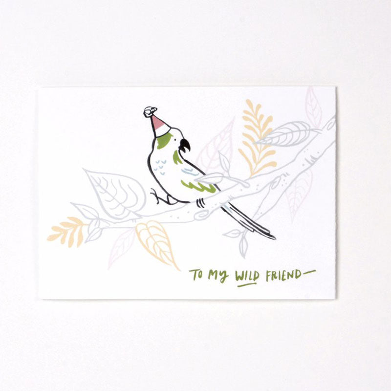 Tropical Parakeets Card