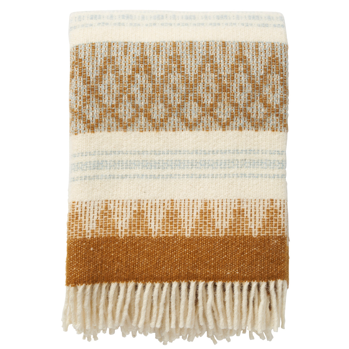 Freja Amber 130x200cm Brushed Swedish Lambswool Throw