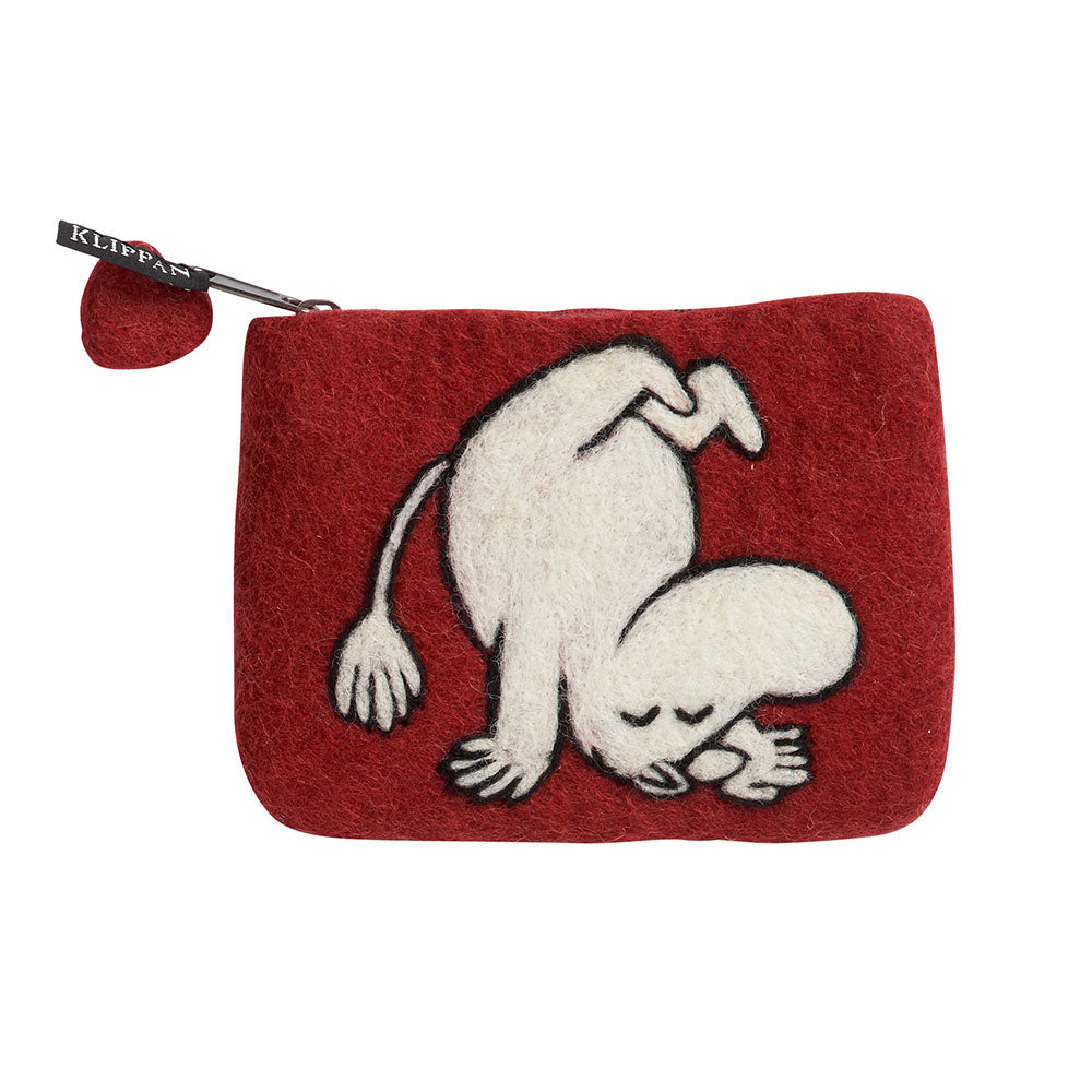 Moomin Up & Down Felt Purse Red - Northlight Homestore