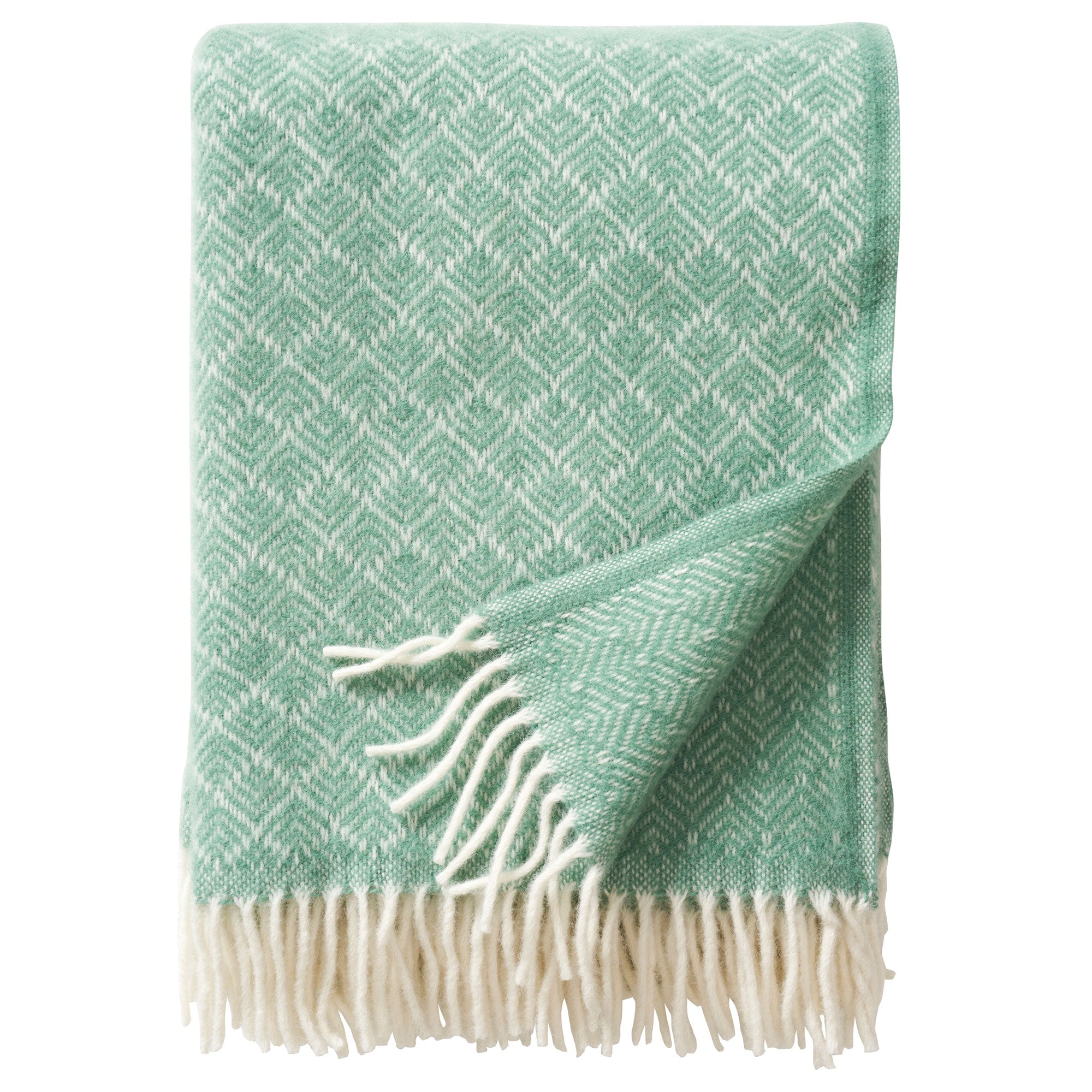 Pampas Green 130x200cm Eco Lambswool Throw